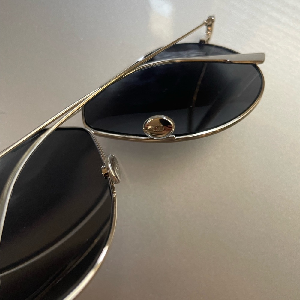 CHRISTIAN DIOR Stellaire3 3YGIR Women's Silver Aviator SUNGLASSES 65/01/145 A32 - Picture 7 of 8